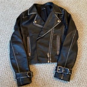 Topshop vegan leather motojacket